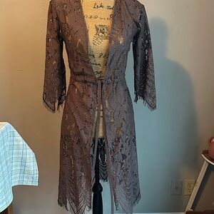 Daytrip Brown Lace Kimono